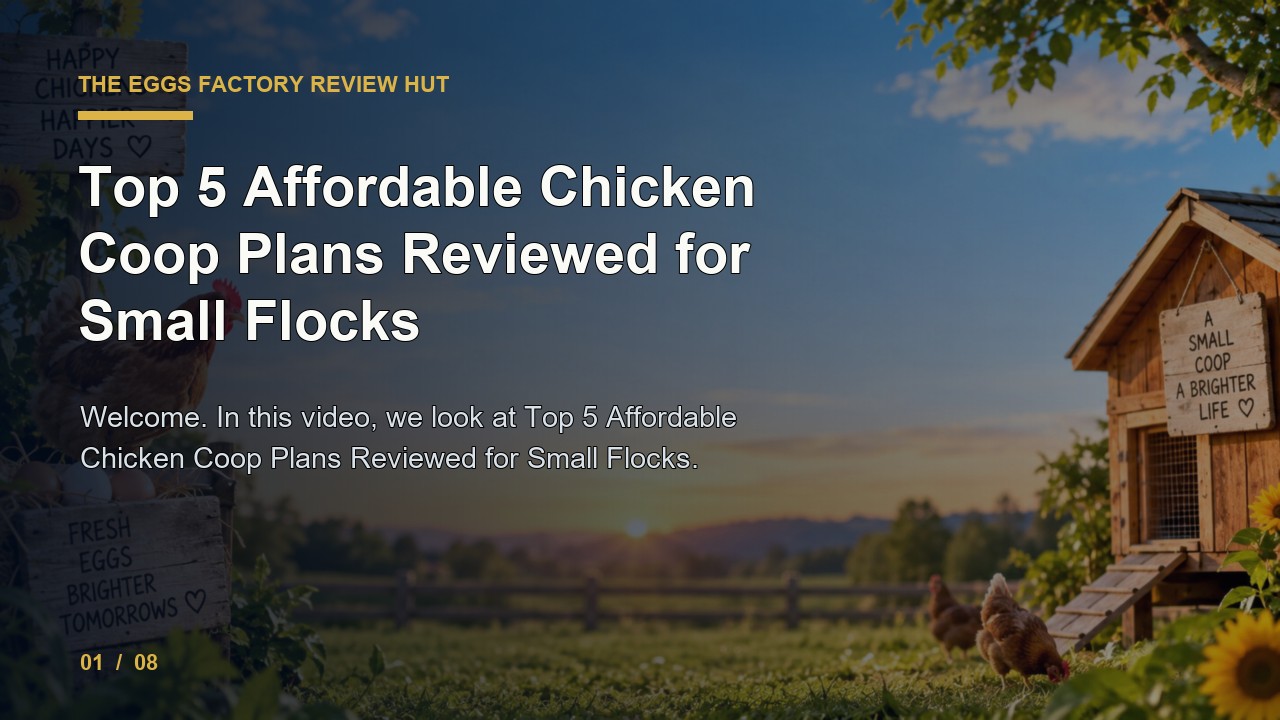 The Eggs Factory Review: Top 5 Affordable Chicken Coop Plans Reviewed for Small Flocks video thumbnail