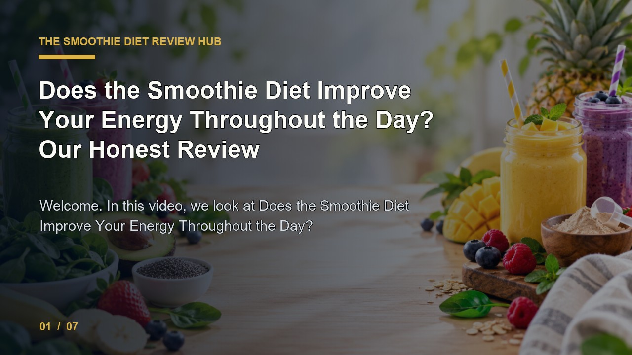 The Smoothie Diet Review: Does The Smoothie Diet Improve Your Energy Throughout the Day Our Honest Review video thumbnail