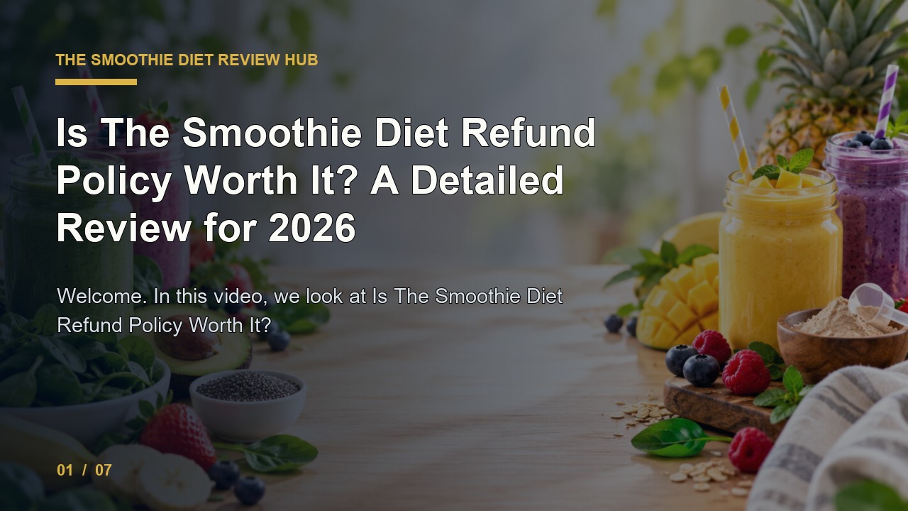 The Smoothie Diet Review: Is The Smoothie Diet Refund Policy Worth It a Detailed Review for 2026 video thumbnail