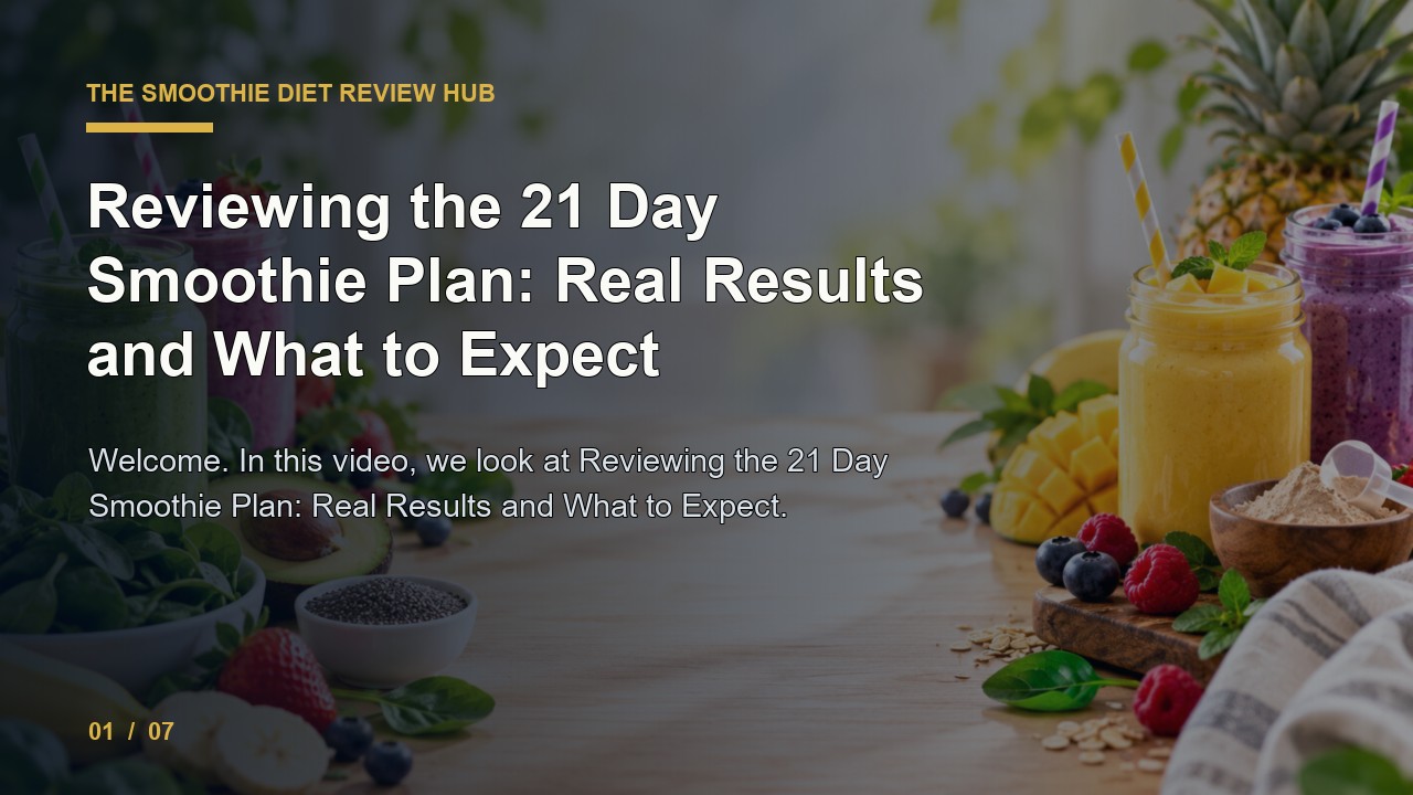 The Smoothie Diet Review: Reviewing the 21 Day Smoothie Plan Real Results and What to Expect video thumbnail