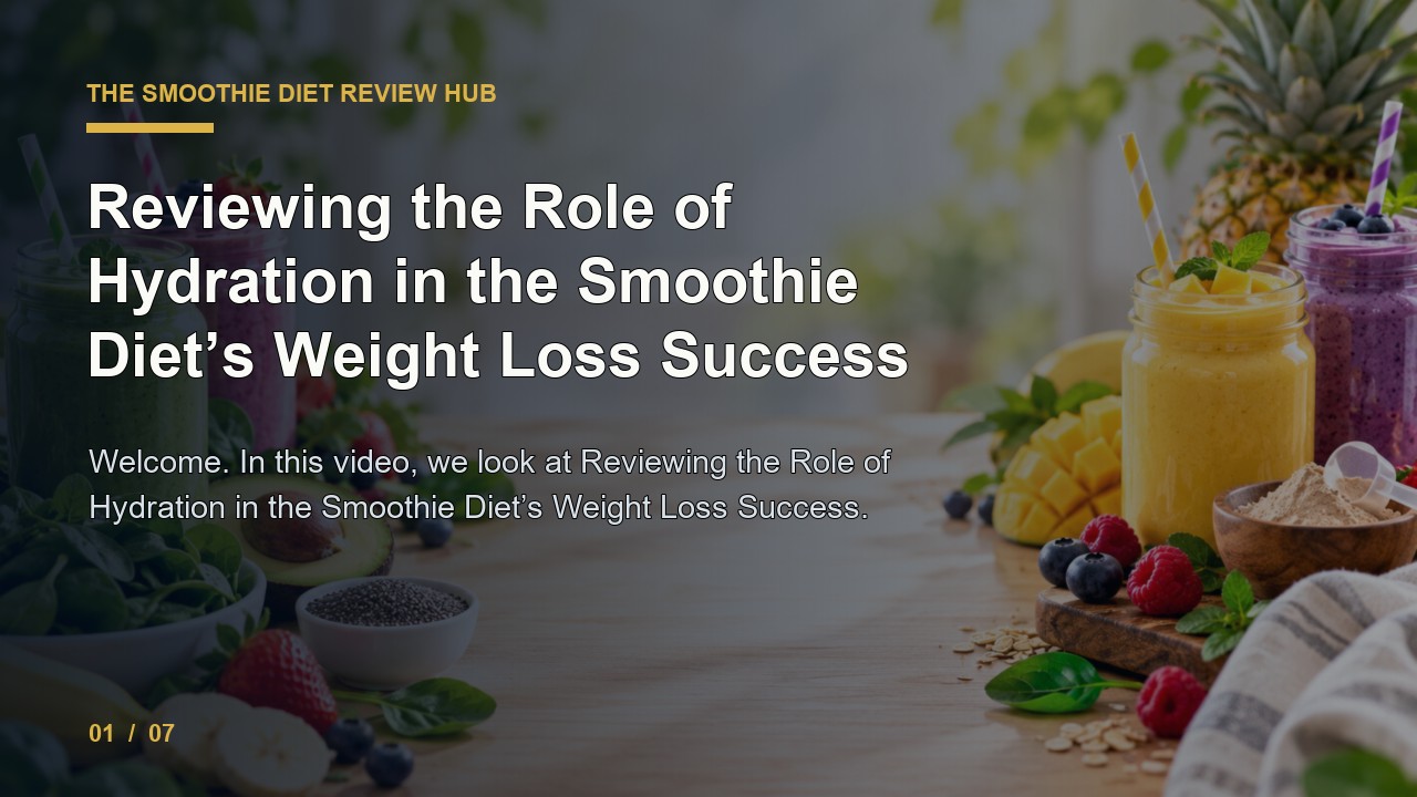 The Smoothie Diet Review: Reviewing the Role of Hydration in The Smoothie Diet S Weight Loss Success video thumbnail