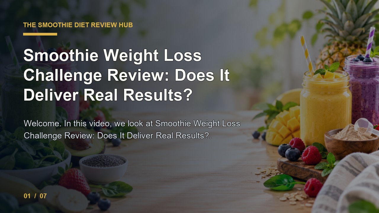 The Smoothie Diet Review: Smoothie Weight Loss Challenge Review Does It Deliver Real Results video thumbnail