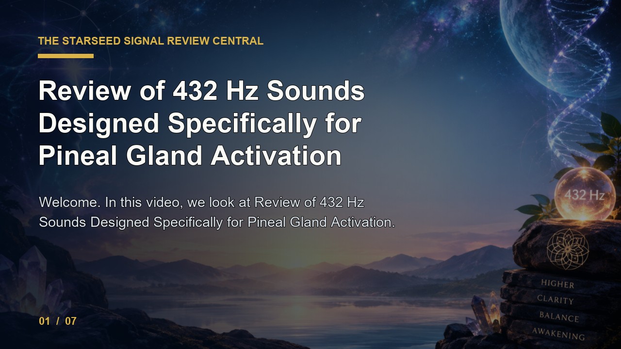 The Starseed Signal Review: Review of 432 Hz Sounds Designed Specifically for Pineal Gland Activation video thumbnail