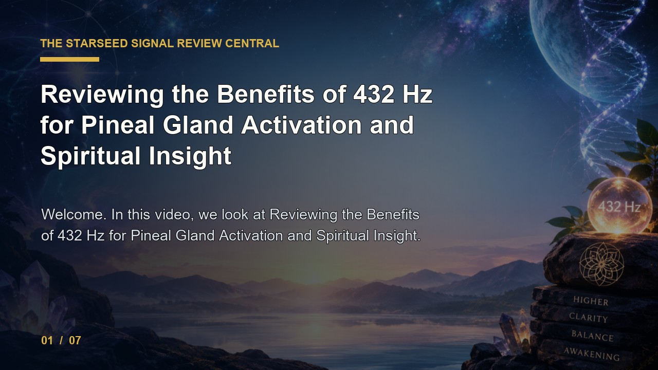 The Starseed Signal Review: Reviewing the Benefits of 432 Hz for Pineal Gland Activation and Spiritual Insight video thumbnail