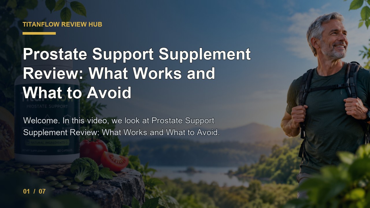 TitanFlow Review: Prostate Support Supplement Review What Works and What to Avoid video thumbnail