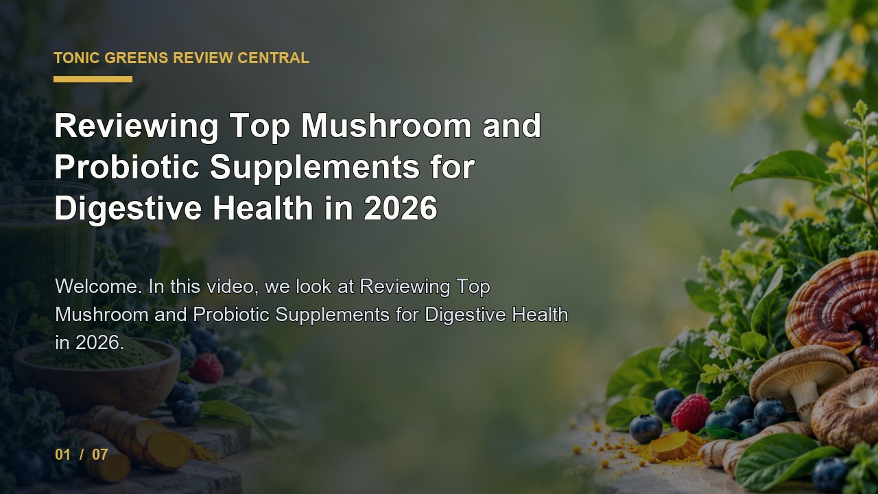 Tonic Greens Review: Reviewing Top Mushroom and Probiotic Supplements for Digestive Health in 2026 video thumbnail