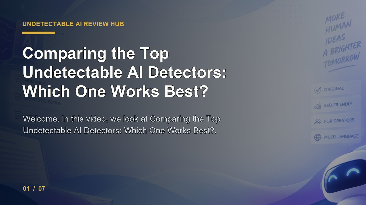 Undetectable AI Review: Comparing the Top Undetectable AI Detectors Which One Works Best video thumbnail