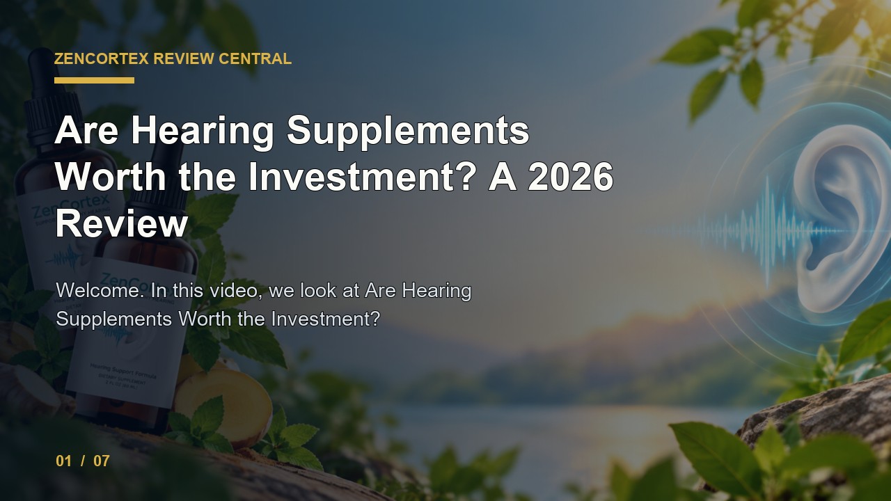 ZenCortex Review: Are Hearing Supplements Worth the Investment a 2026 Review video thumbnail
