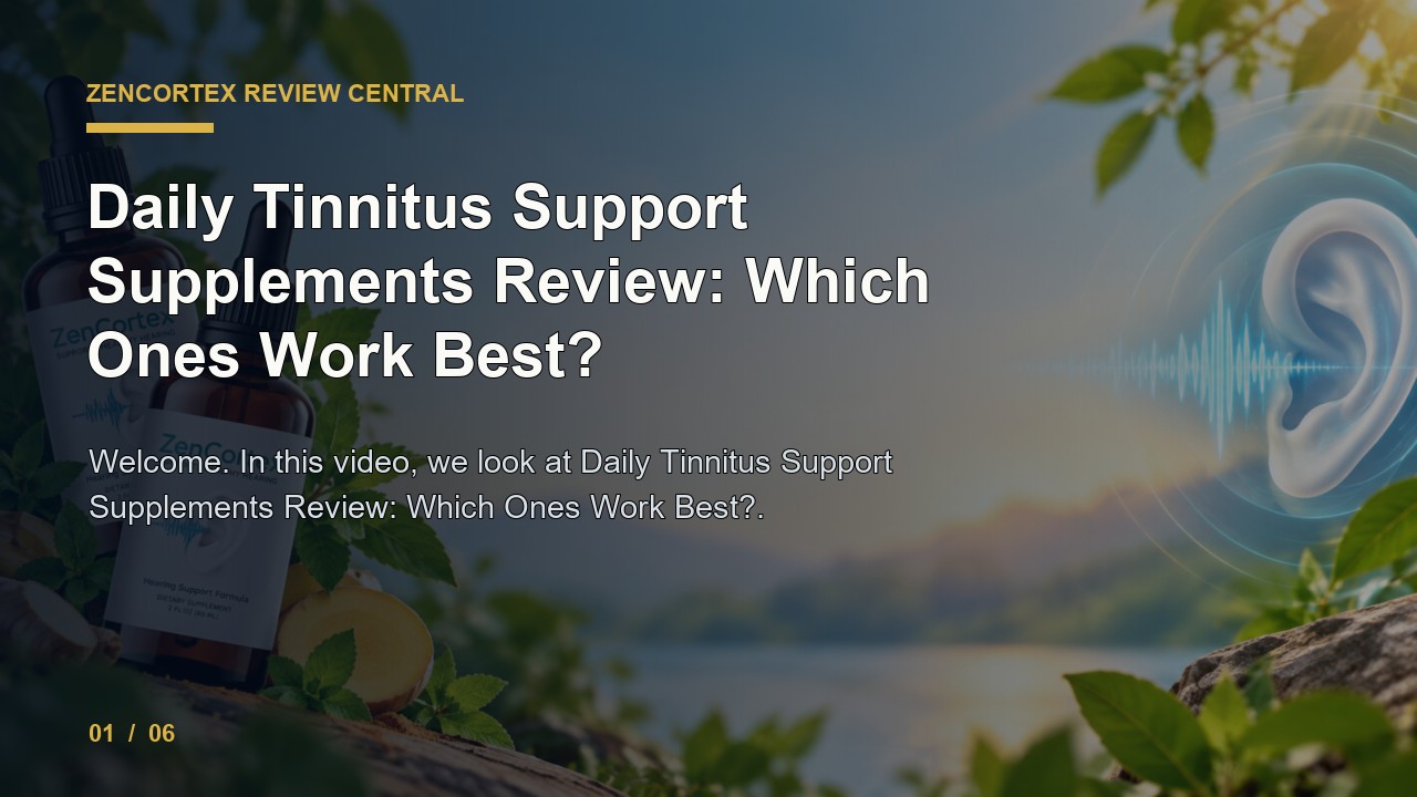 ZenCortex Review: Daily Tinnitus Support Supplements Review Which Ones Work Best video thumbnail