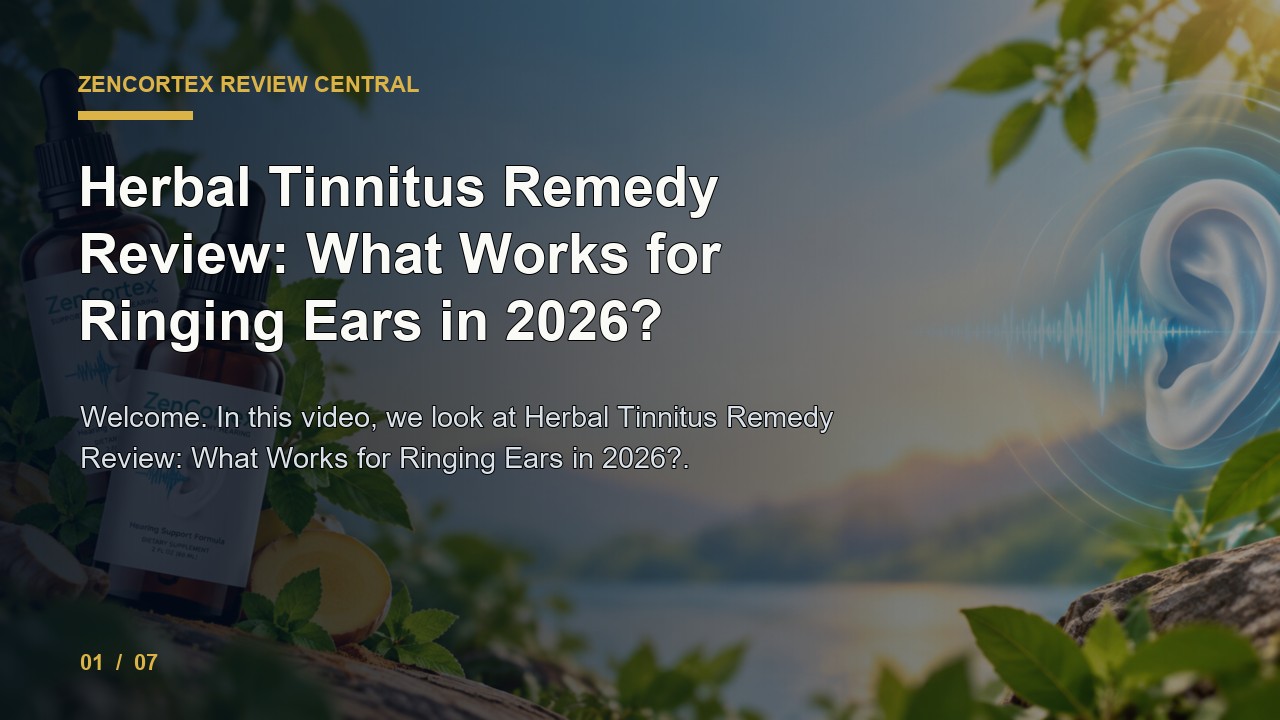 ZenCortex Review: Herbal Tinnitus Remedy Review What Works for Ringing Ears in 2026 video thumbnail
